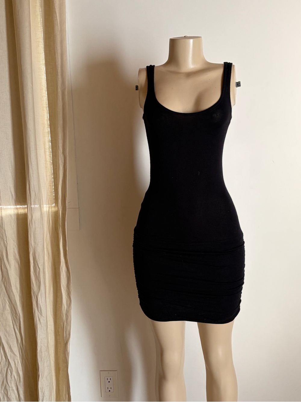 Bella Luxx Black Scoop Neck Mini Dress